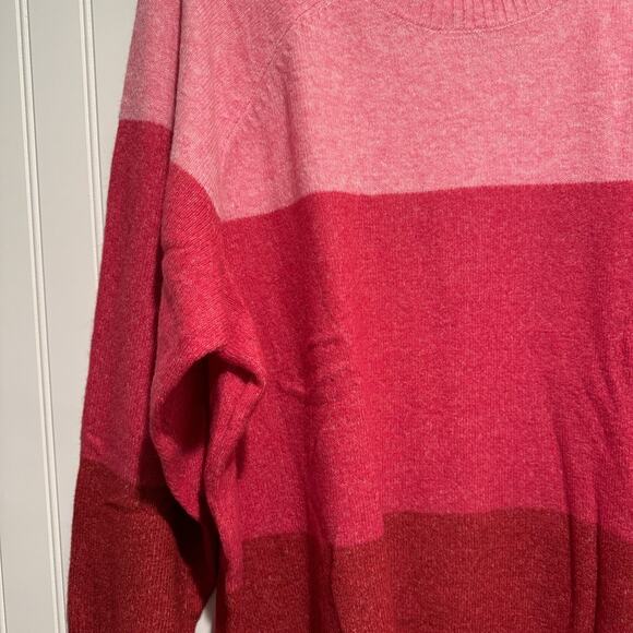 Torrid Pink Red Striped Vegan Cashmere Sweater NEW Plus Size 4X - Picture 3 of 7
